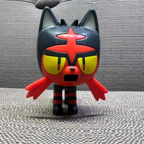 Pokemon Litten Figure Sun Moon McDonalds Happy Meal Toy Cake Topper - Picture 2 of 4